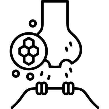 Kimyasal deney şişesi simgesi, özet biçimi