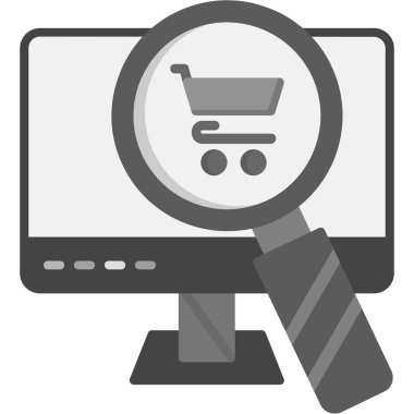 Bilgisayar monitör simgesini basit tarzı