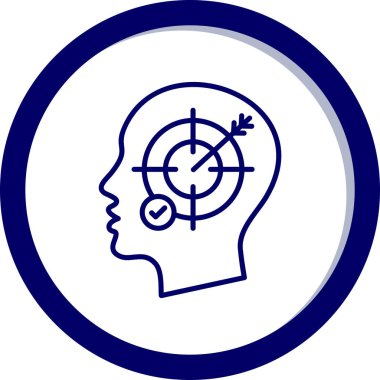 Hedef. Web simgesi basit illüstrasyon