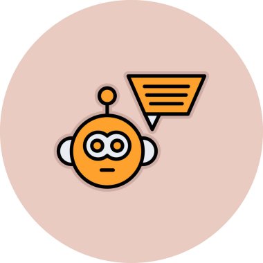 konuşma balonu simgesi, vektör illüstrasyonu