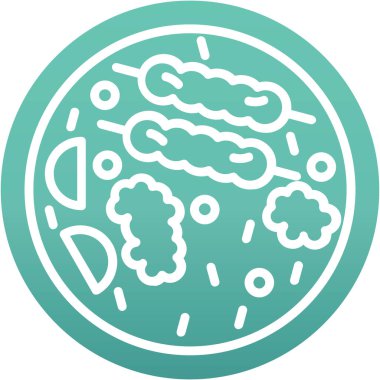 Benzersiz bakteri vektör simgesi