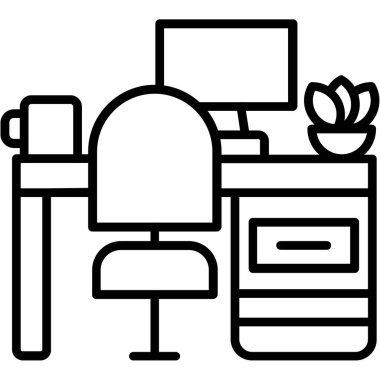 Bilgisayar simgesine sahip masa, özet biçimi