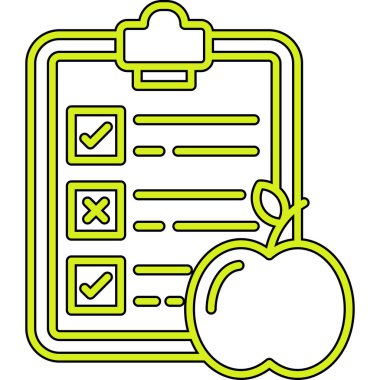 Kontrol listesi simgesi. vektör illüstrasyonu