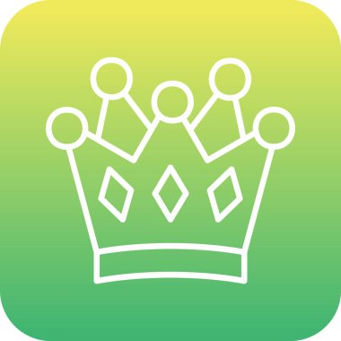 Web simgesi, vektör çizim taç