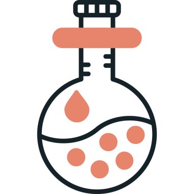 Bir kan şişesinin vektör çizimi