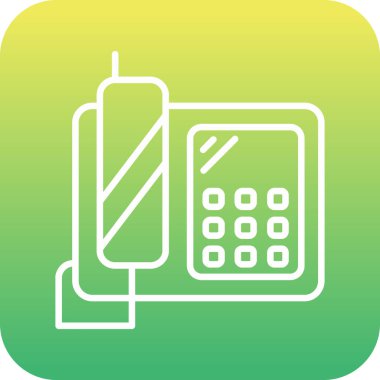 Telefon vektör simgesi. Basit tasarım