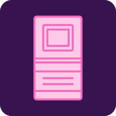 Kitap. Web simgesi basit illüstrasyon