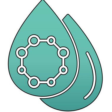 damla simgesi vektör illüstrasyonu