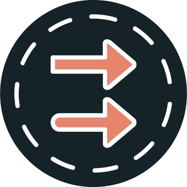 ok simgesi vektör illüstrasyonu