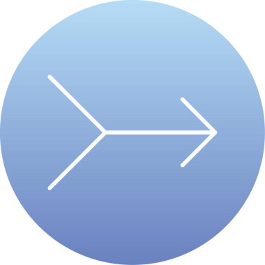 Mavi ve beyaz bir ikonun vektör illüstrasyonu