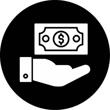 Dolar işaretinin vektör illüstrasyonu