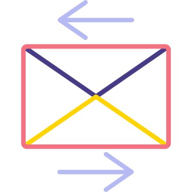 Posta simgesinin vektör illüstrasyonu