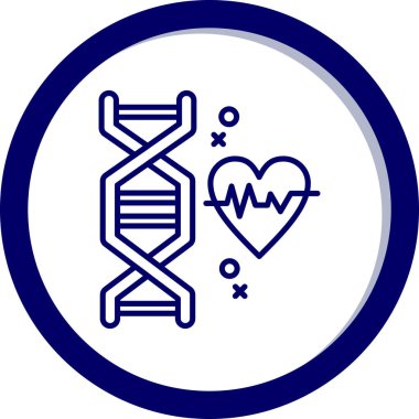 Modern b 'nin vektör illüstrasyonu kalp ikonundan yoksun