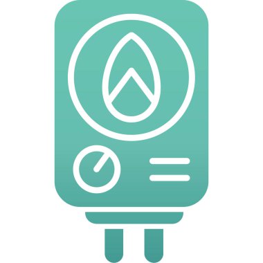 Ekolojik enerji ekolojisi simgesi tam taslak biçimi