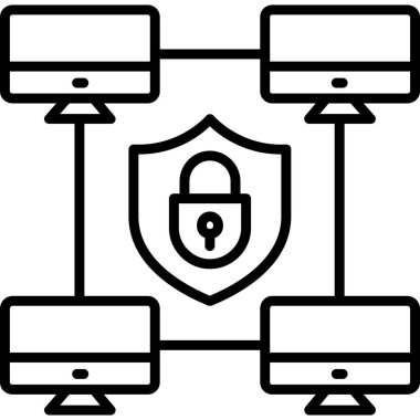 Kilit simgesi. vektör illüstrasyonu