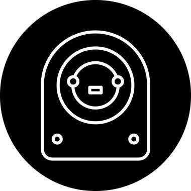 Bir kamera simgesinin vektör illüstrasyonu