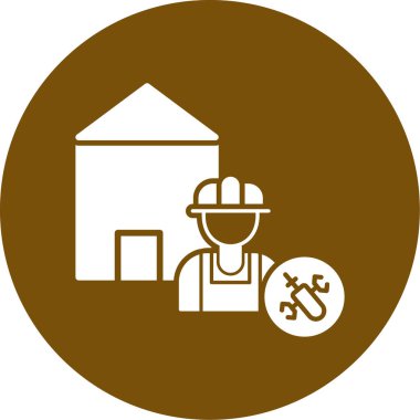 Modern yapı simgesinin vektör illüstrasyonu