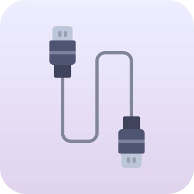 usb simge vektör illüstrasyonu