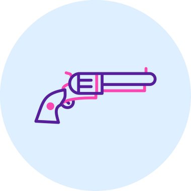 Silah. Web simgesi basit illüstrasyon