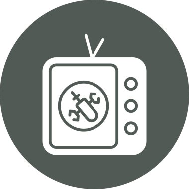 vektör televizyon simgesi