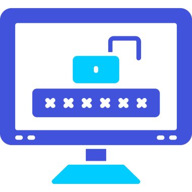 Kilitli olmayan ağ simgesi, vektör illüstrasyonu