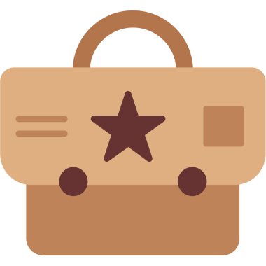 bagaj. Web simgesi basit illüstrasyon