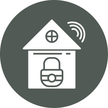 Bir ev simgesinin vektör illüstrasyonu