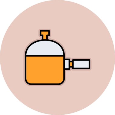 Bir gaz simgesinin vektör illüstrasyonu