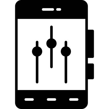 Smartphone Simgesi, vektör illüstrasyonu