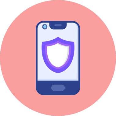 Cep telefonu. Web simgesi basit illüstrasyon