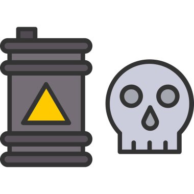 Ölüm ve ölüm ikonunun vektör çizimi. Ağ için ölüm ve ölüm stoku sembolü koleksiyonu.