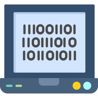 düz biçimli ikili kodlama simgesi