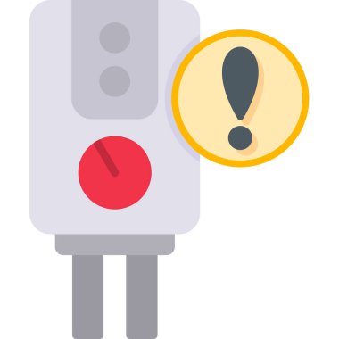 Alarm uyarı simgesi düz biçimli