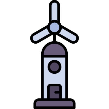 Hava balonu ikonu. Taslak hava balonu vektör simgesi rengi düz izole