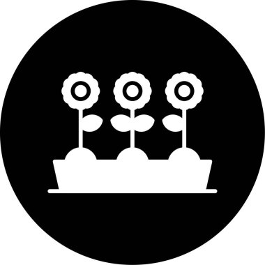 Vektör Çiçeği Simgesi illüstrasyonu