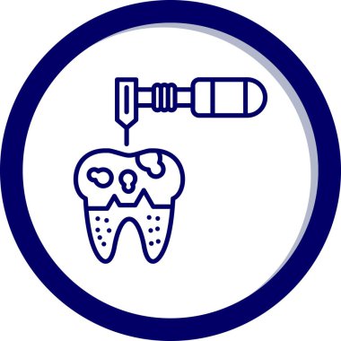 Diş. Web simgesi basit illüstrasyon