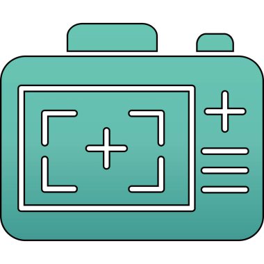 pil simgesi, vektör illüstrasyonu