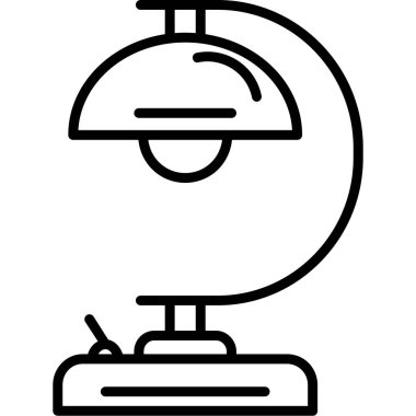 Lamba lambası simgesi dış hat biçiminde