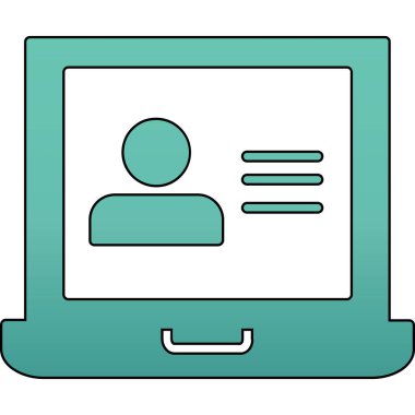 kullanıcı profili simgesi doldurulmuş ana hatlar biçiminde