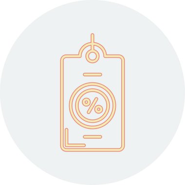 İndirim etiketi vektör illüstrasyonu