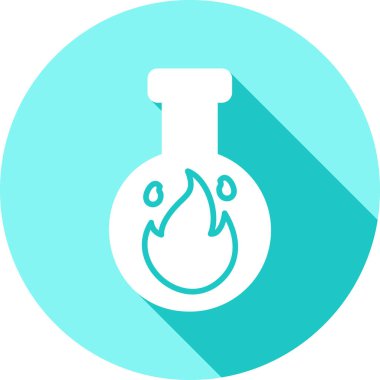 Bir mum ile bir ateş simgesinin vektör çizimi