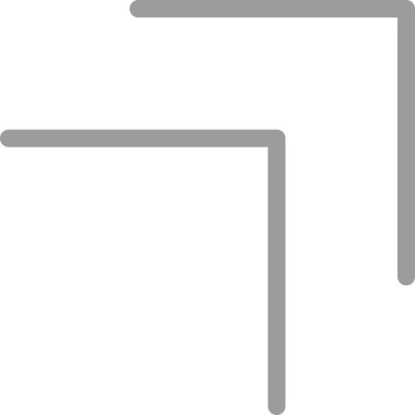 ok yönü simgesi ana hat biçiminde