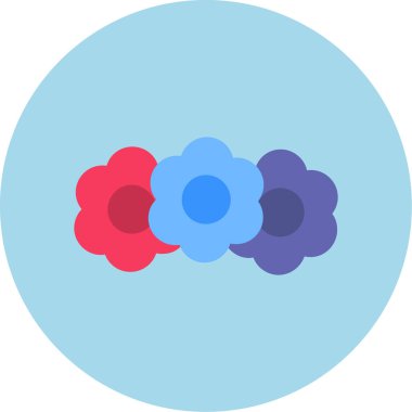 Vektör Çiçek Simgesi, vektör illüstrasyonu