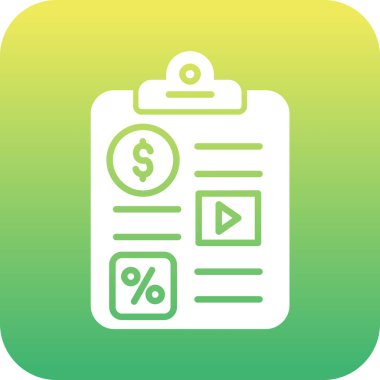 Eşsiz dolar ve dolar vektör çizgisi simgesi