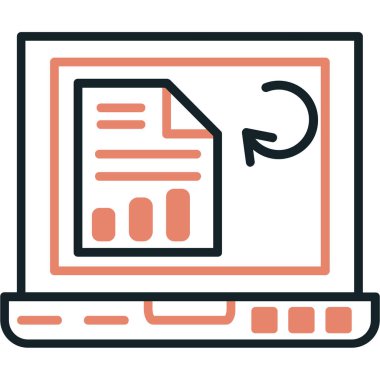 iş veri analiz simgesi ana hat biçiminde