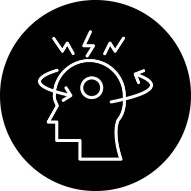 Beyni olan bir adamın vektör çizimi