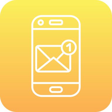 Posta simgesinin vektör illüstrasyonu