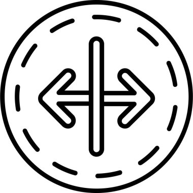 özet biçiminde yön ok simgesi