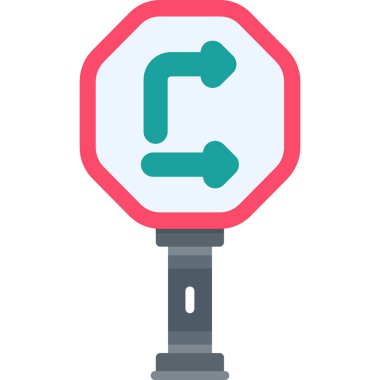 Yol tabelası. Basit vektör illüstrasyonu