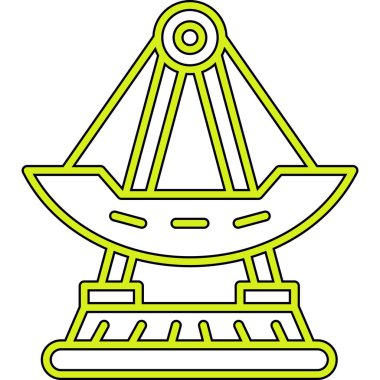 Denizdeki bir geminin vektör çizimi